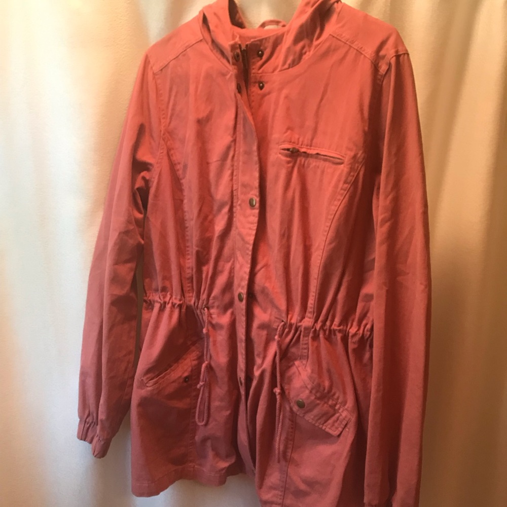 Pink military style jacket